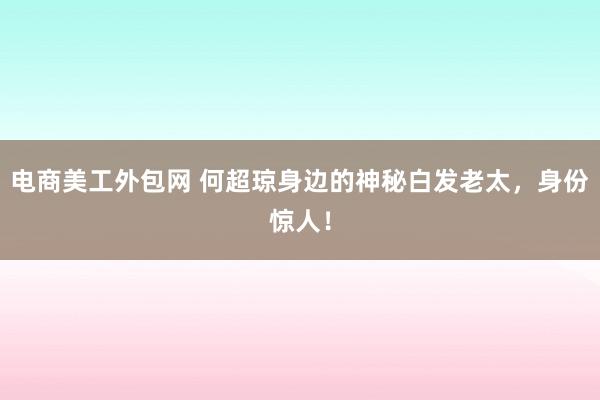 电商美工外包网 何超琼身边的神秘白发老太，身份惊人！