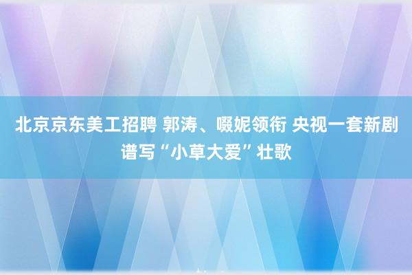 北京京东美工招聘 郭涛、啜妮领衔 央视一套新剧谱写“小草大爱”壮歌