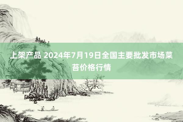 上架产品 2024年7月19日全国主要批发市场菜苔价格行情