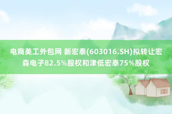 电商美工外包网 新宏泰(603016.SH)拟转让宏森电子82.5%股权和津低宏泰75%股权